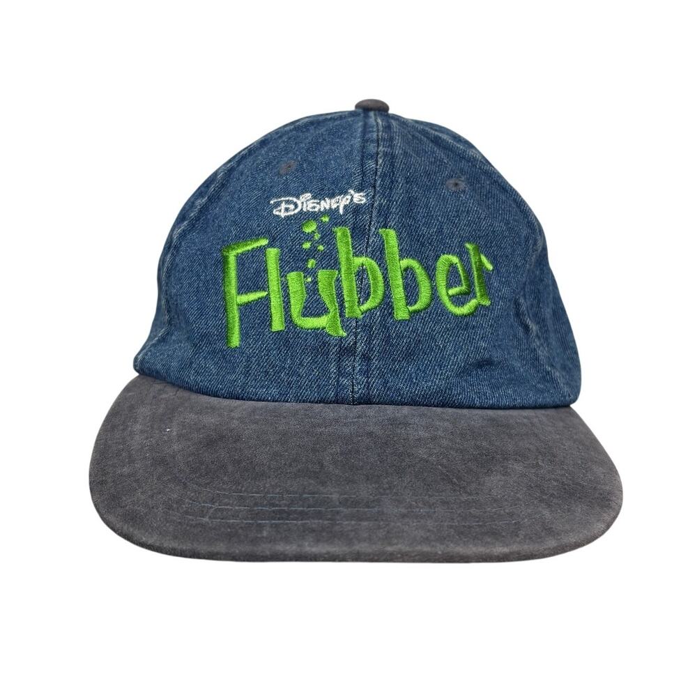 Rare Vintage 90s Disney Flubber Movie Promo Hat Robin Williams Cap Denim Suede